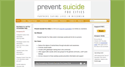 Desktop Screenshot of preventsuicidefoxcities.org